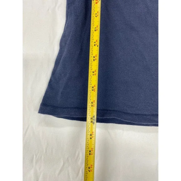 Abercrombie & Fitch Womens Navy Blue A&F Graphic T-Shirt Size L Slim Fit Cotton - Picture 5 of 7